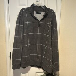 Men’s xxl Nautica 1/4 zip pullover sweatshirt. Gray.
